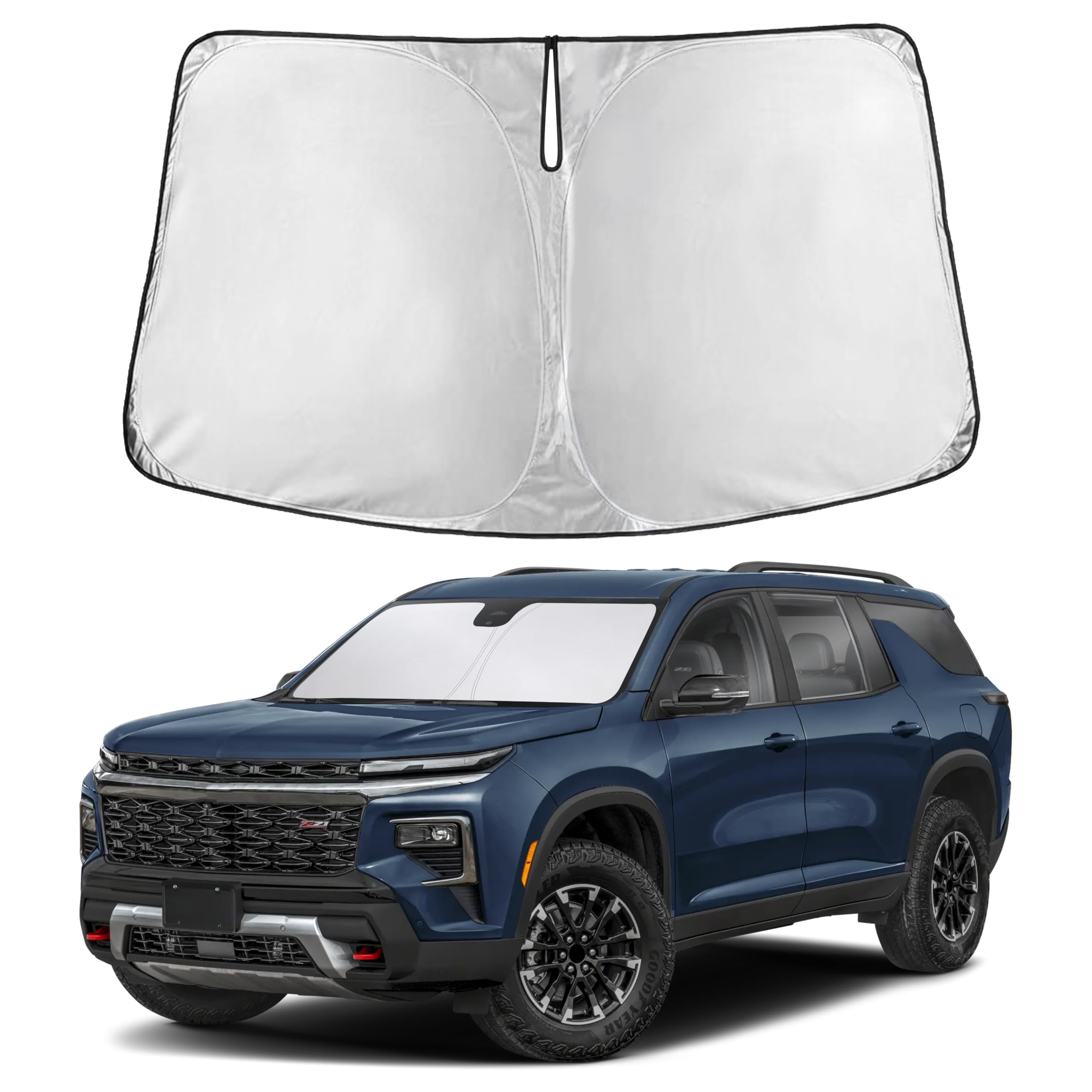 Autovir Windshields Sun Shade Fit for 2018-2021 2022 2023 ChevroletTraverse