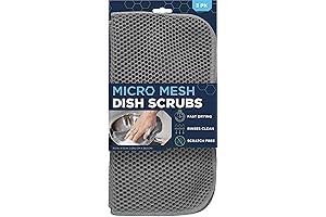 S&T INC. Dish Scrubber, Mesh Dish Cloths for Washing Dishes