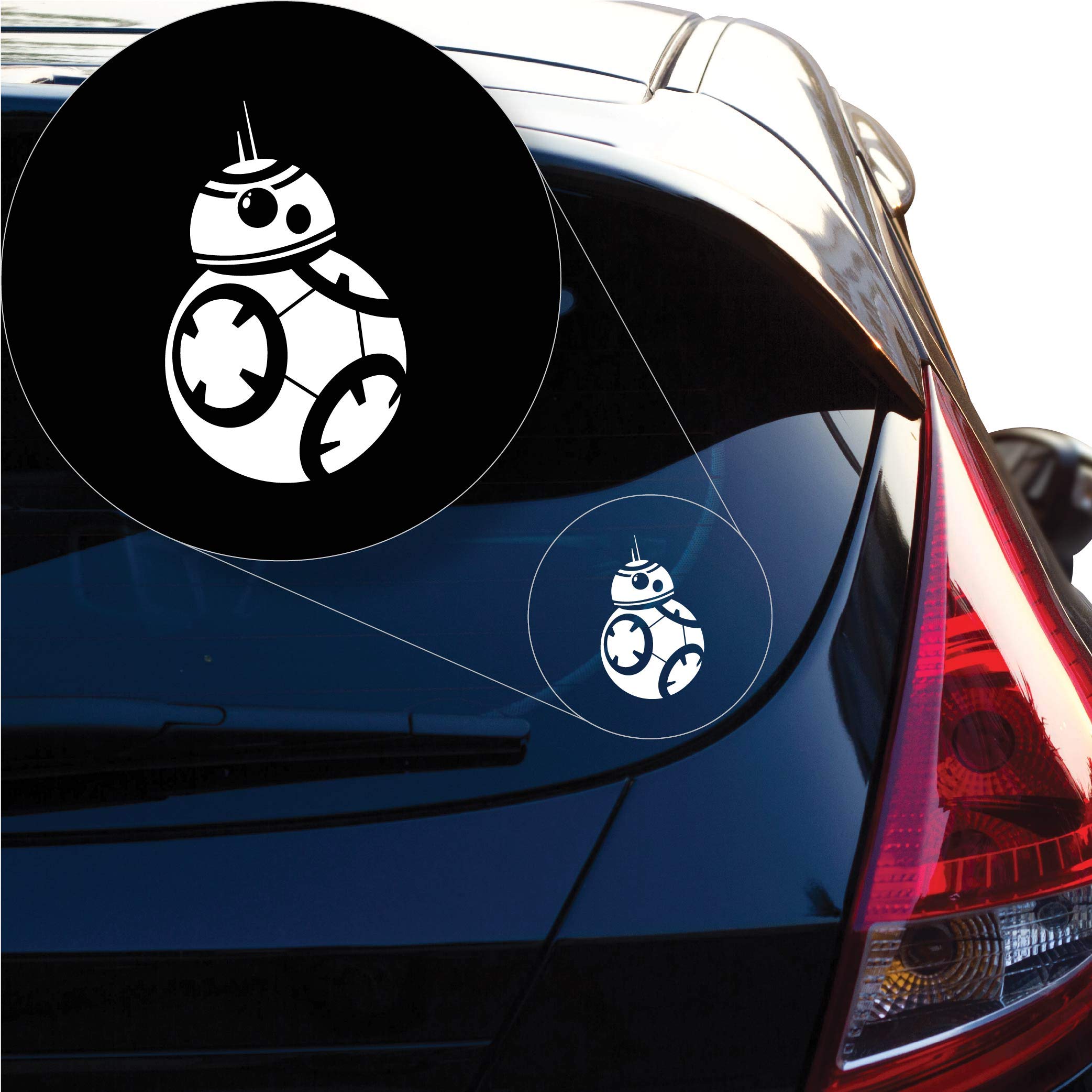 Amazon.com - Yoonek Graphics BB8 Decal Sticker for Car Window, Laptop ...