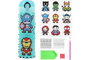 MEIEST Decorate Your Own Water Bottle with Hero 5D Diamond Art Painting...