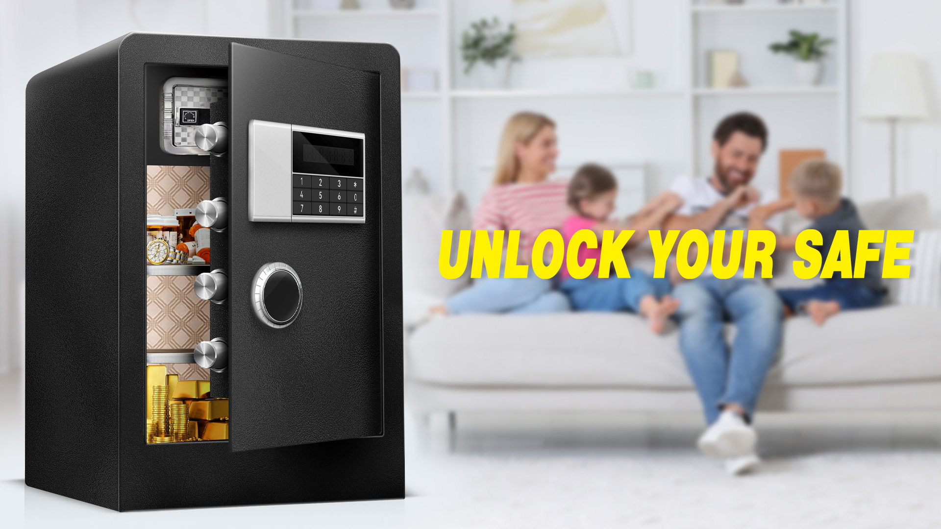 8.5 Cu Ft Super Large Fireproof Waterproof Safe Box for Office