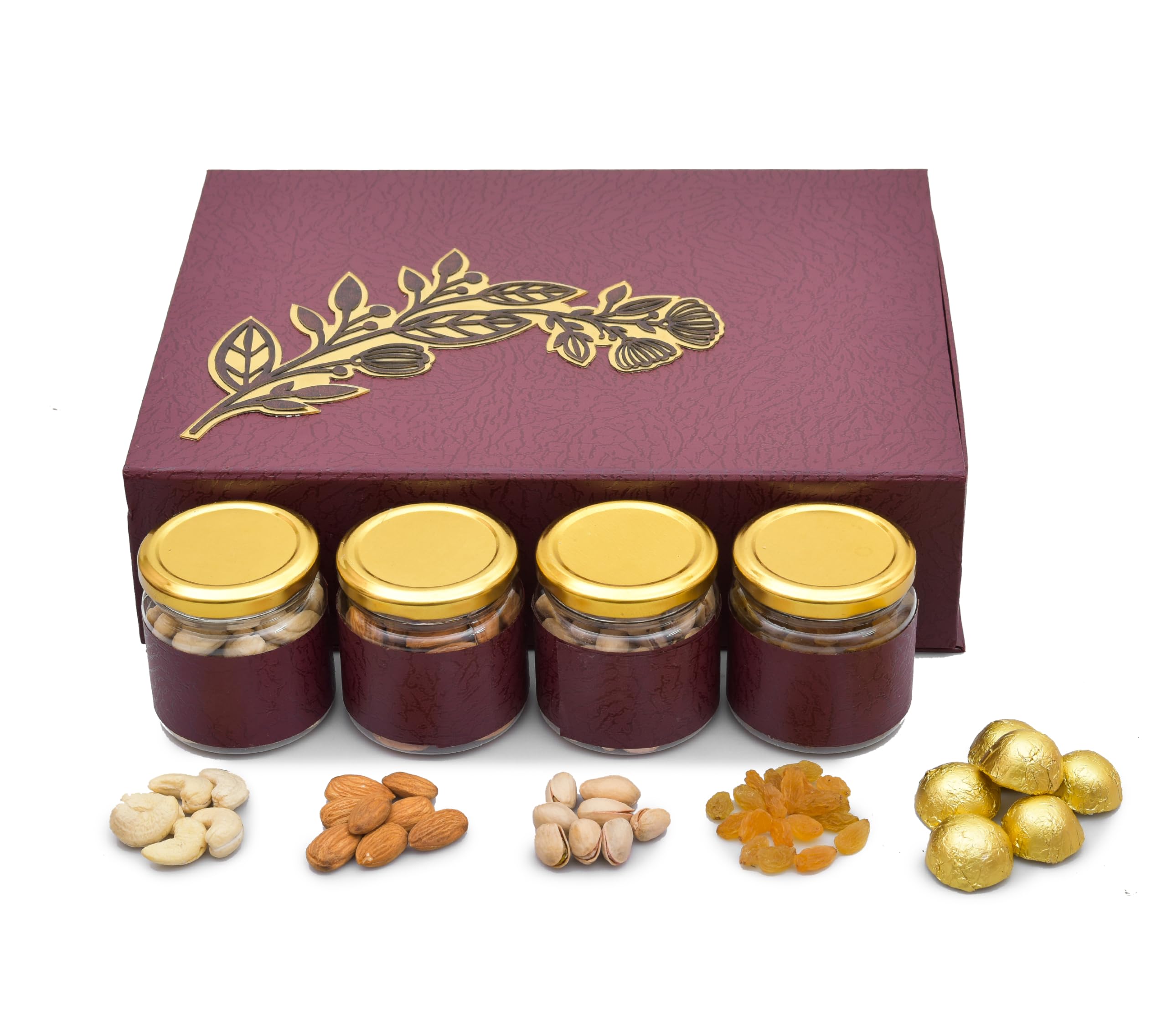 NUTRI MIRACLE Rakhi With Dry Fruits And Chocolate | Rakhi With Dry Fruits And Chocolates Gift | Return Gift For Raksha Bandhan | Rakhi Set For Bhaiya Bhabhi 2
