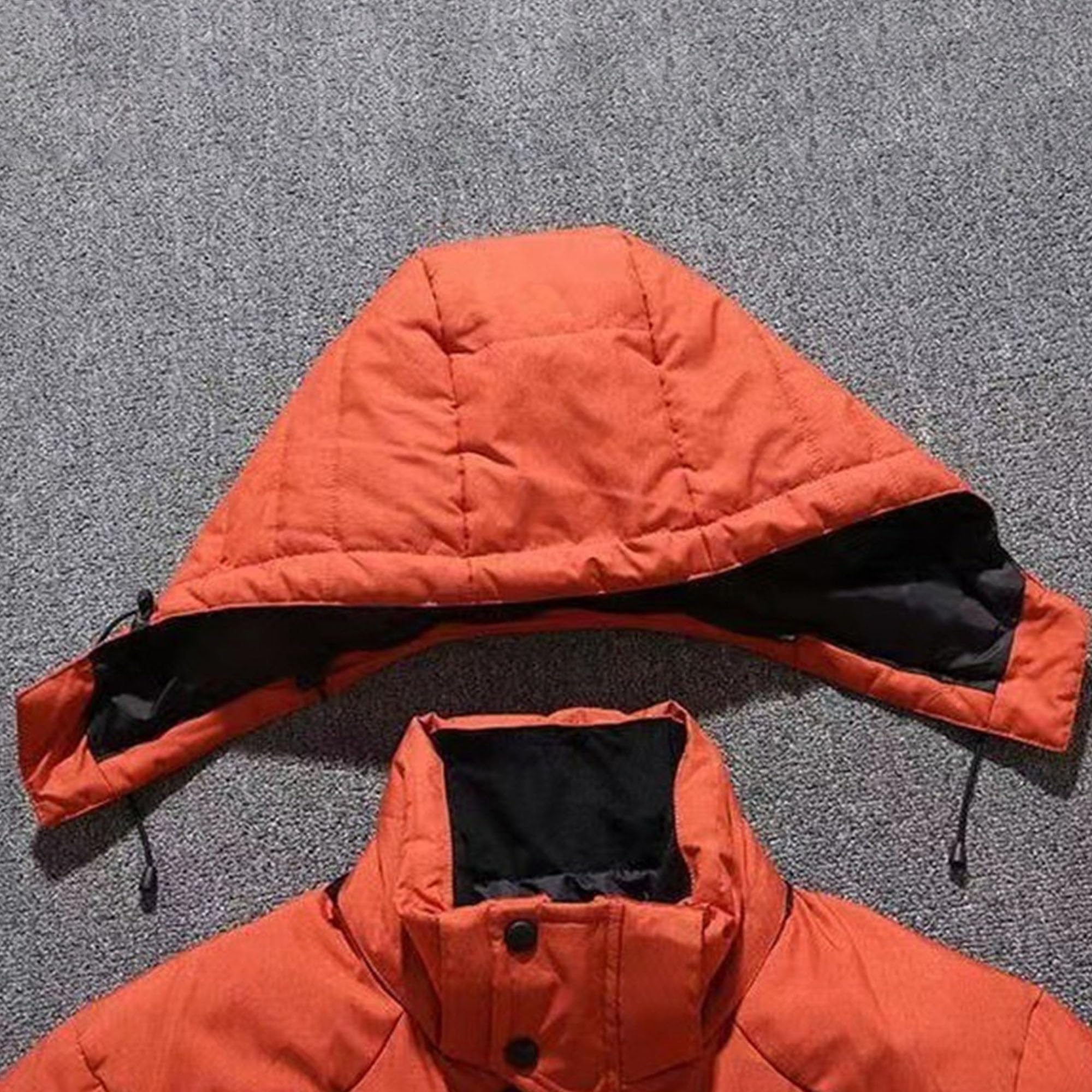 Abrigo de plumón acolchado para hombre, clásico, guapo, con cremallera, con capucha, para invierno, para jóvenes y jóvenes, exquisita ropa de abrigo