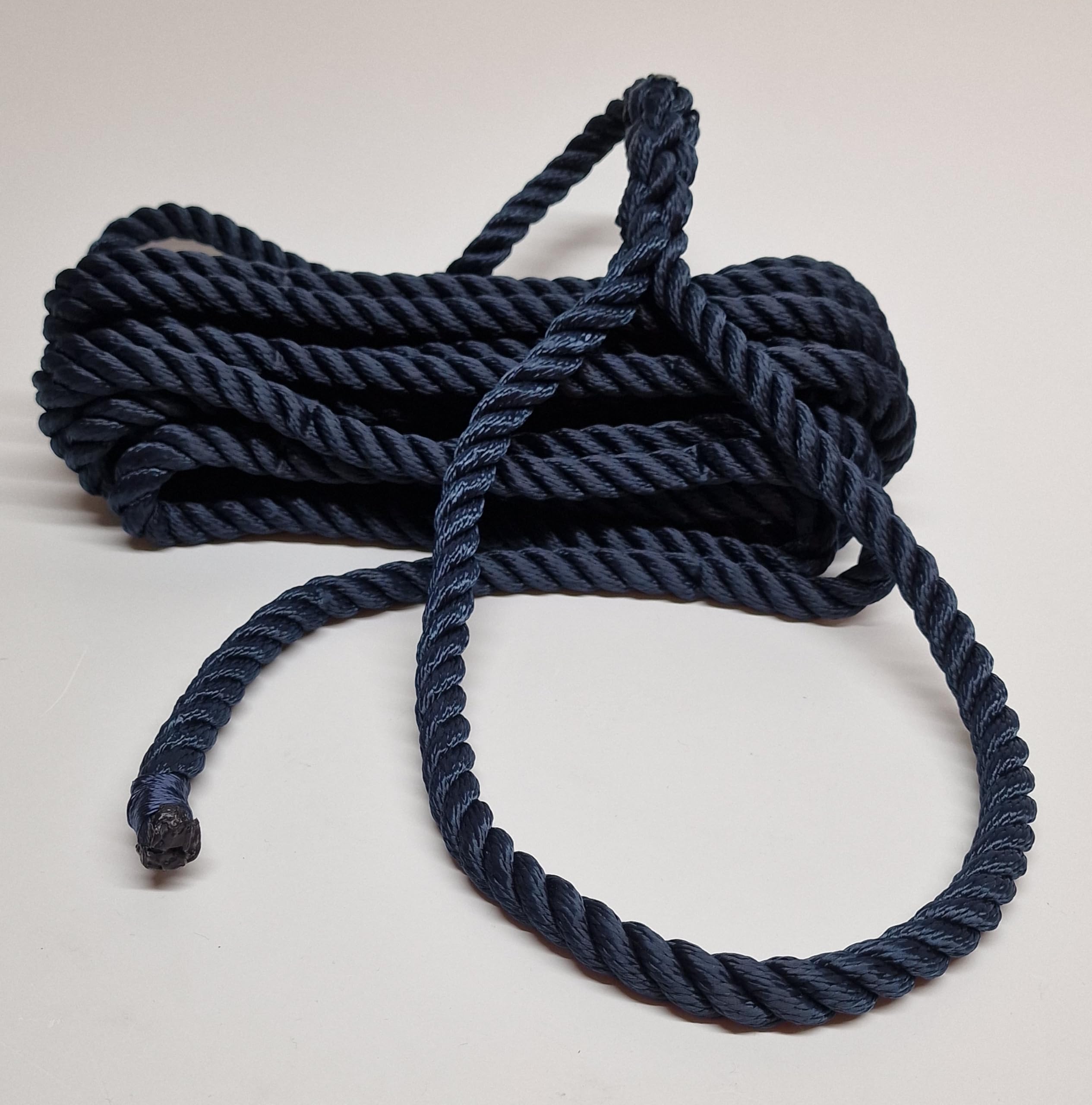 Rota Marine 12mm X 2 Floating Mooring Lines Rope Soft Eye Spliced - Color: Navy - Size: 10Mt X2