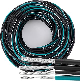150' 2-2-4-6 Aluminum Mobile Home Feeder Cable, 600V Stranded Electrical Wire, 2X 2 AWG Hot/Phase & 1 Insulated Neutral & 6 AWG Bare Ground for Manufactured Homes