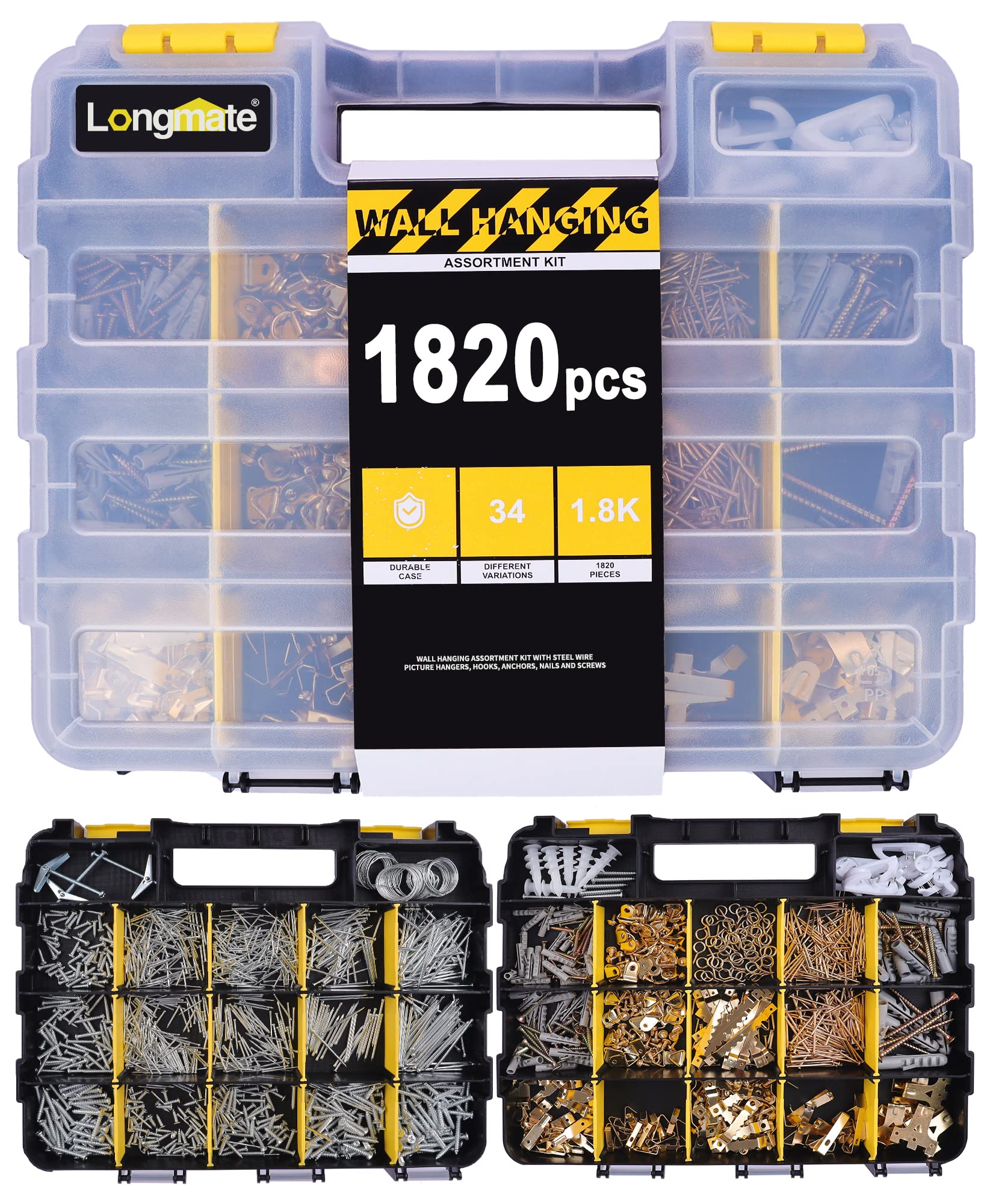 Buy Picture Hanging Kit, 1820pcs Hanging Hardware with Hangers, Hanging