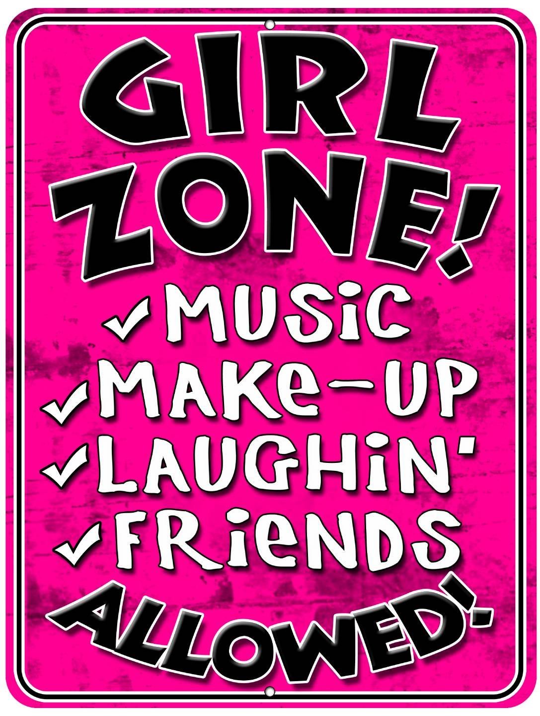 Girl Zone - Wall Sign from Redeye Laserworks Pink 1