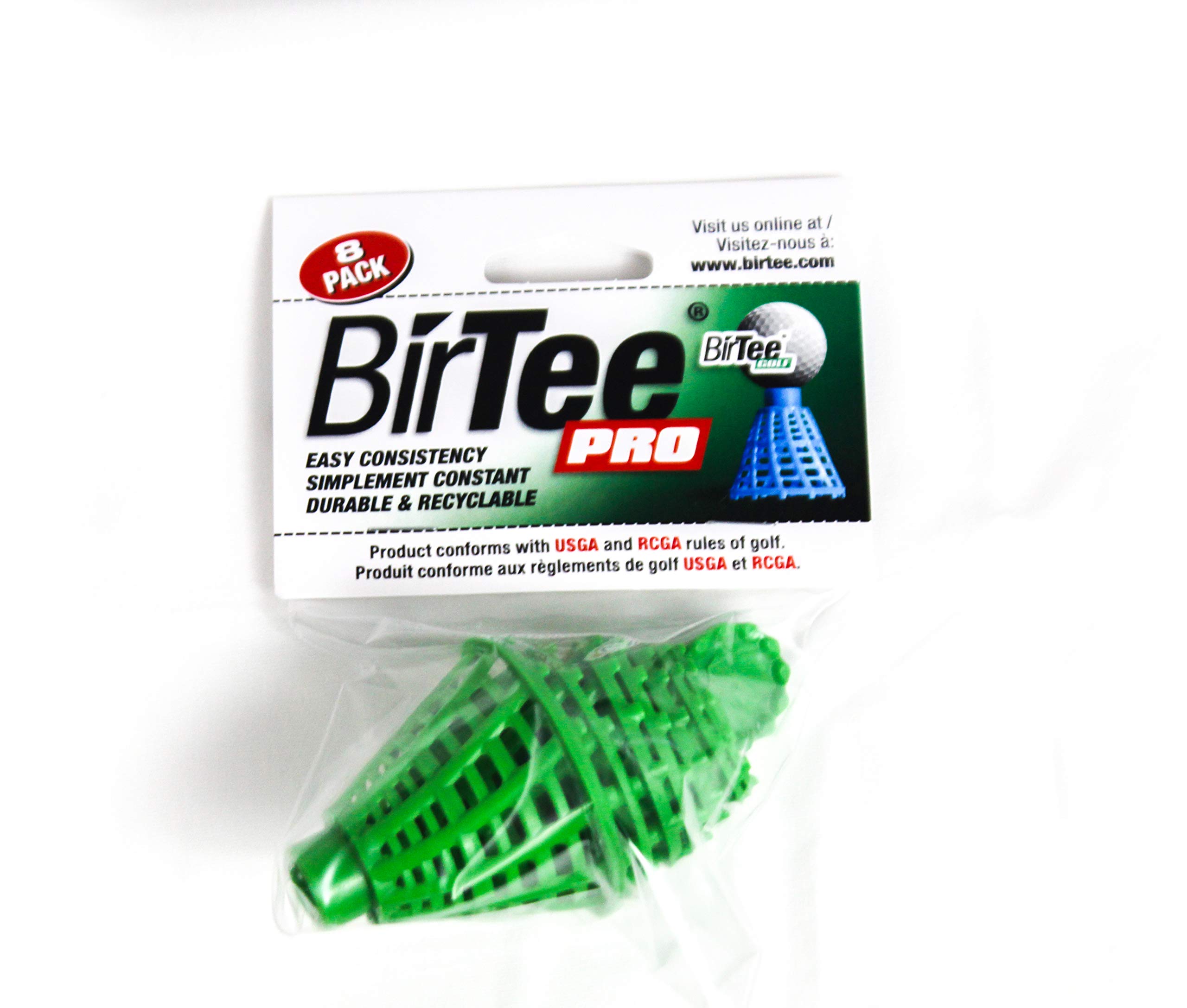 BirTee Pro Winter/Mat Golf Tees - 8 Pack (Green)