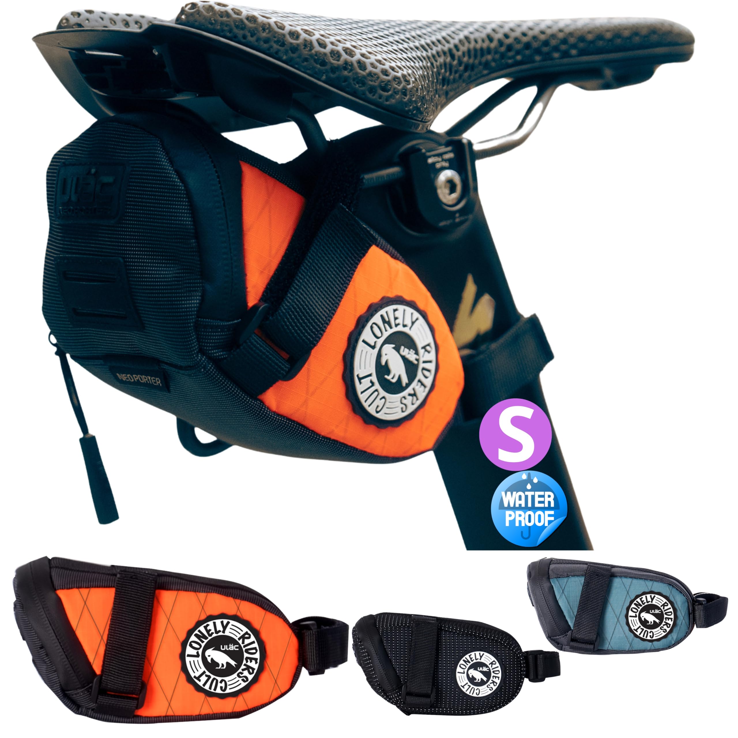 ULAC NEO Porter RADTAIL Bike Saddle Bag (Lava, 0.6L)