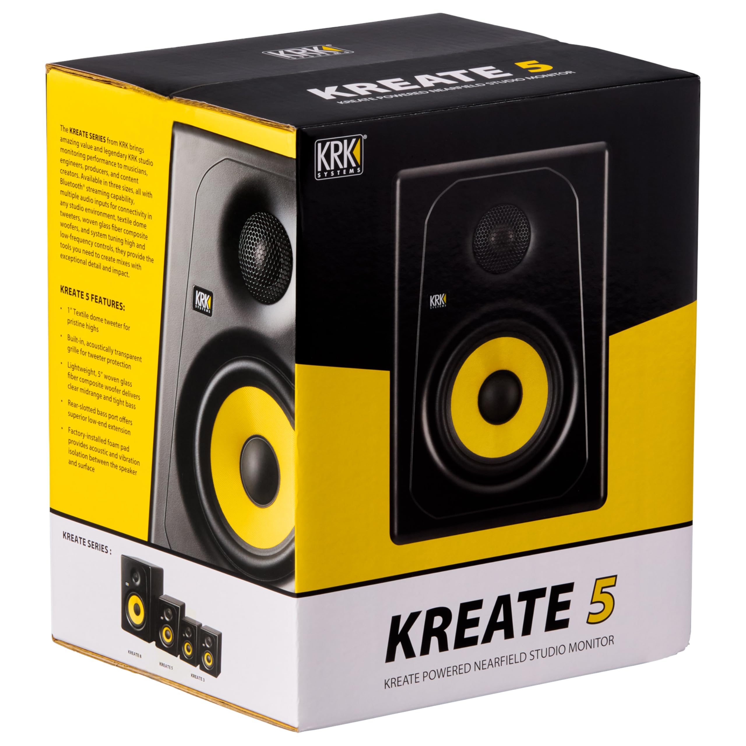 KRK Enceinte de Monitoring Kreate 5 (la pièce)