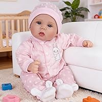 Vista 1 de Milidool Muñecas de bebé Reborn de 18 pulgadas, muñeca realista de bebé recién nacido, muñecas de silicona de aspecto real, con accesorios completos