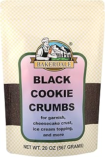Bakerdale Black Cookie Crumbs Chocolate Dirt for Crust, Garnish, and Top...