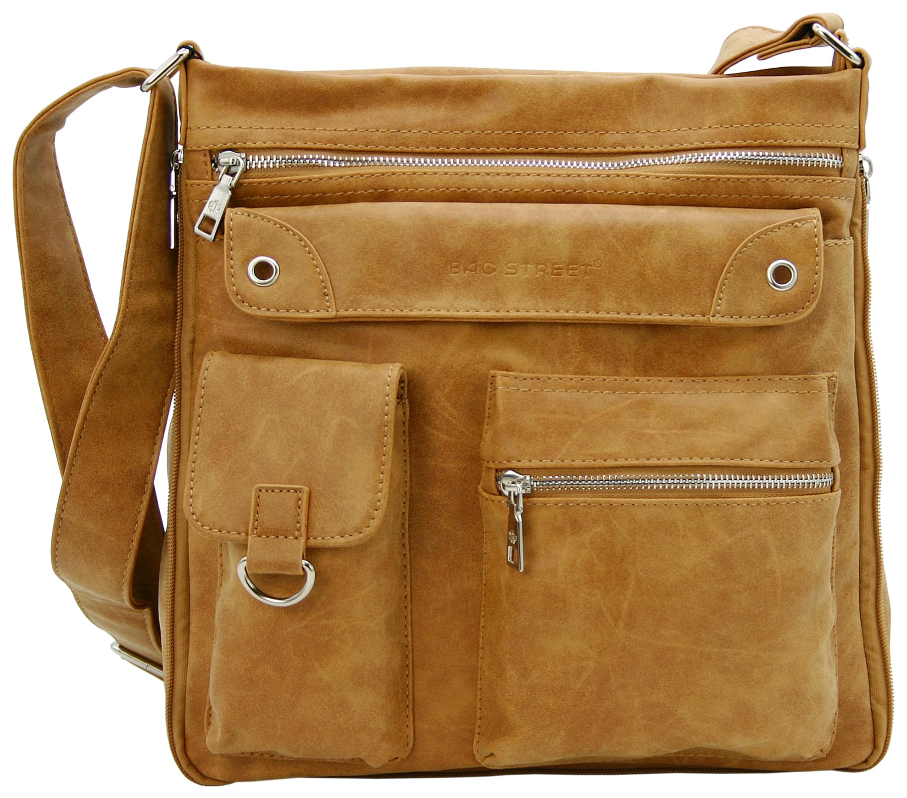 BAG STREET - Borsa da donna con chiusura a zip, borsa a tracolla | Borsa crossbody, Borsa a spalla, Cerniera, 32 x 32 x 14 cm