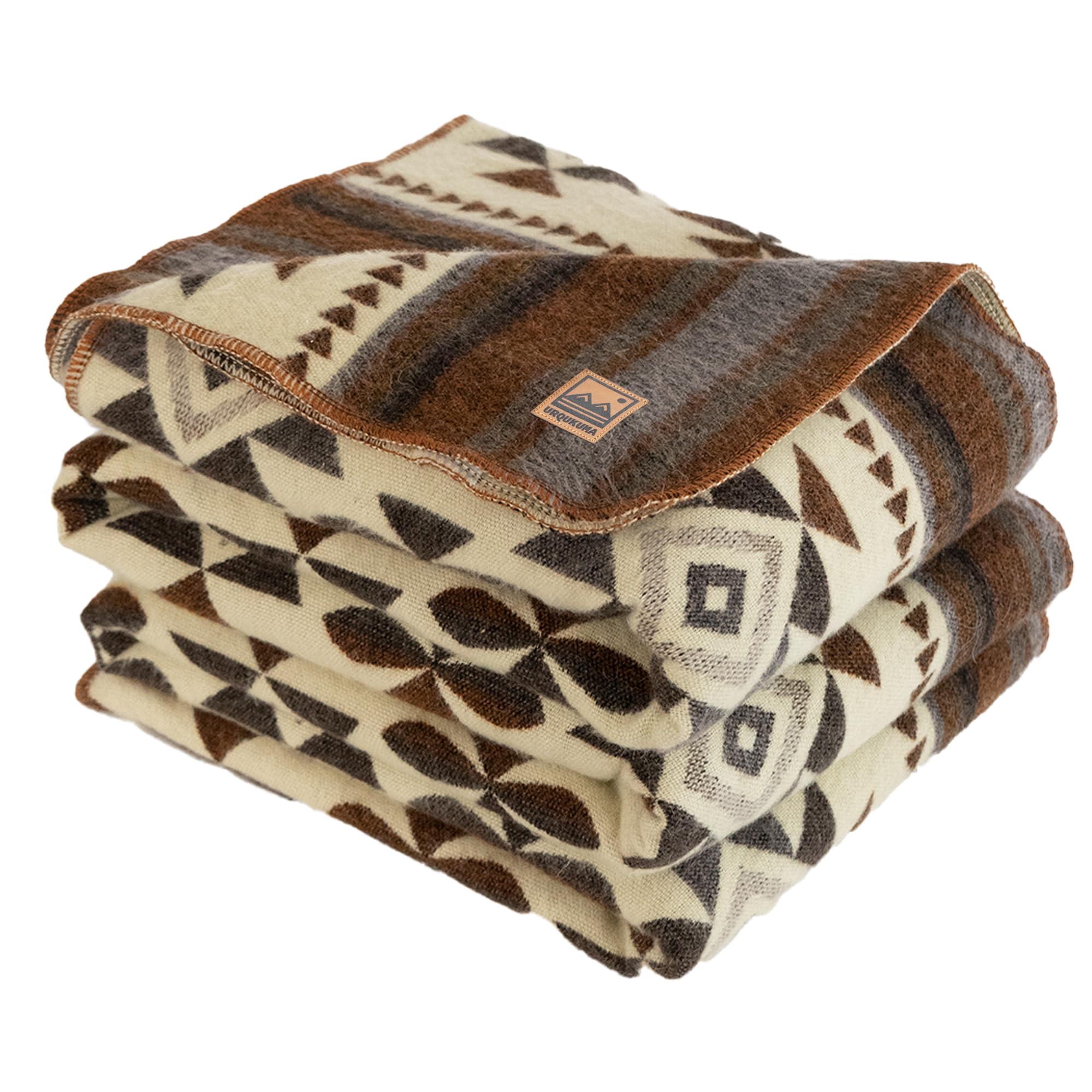 Alpaca Blanket - Premium Alpaca Wool Throw Blanket for Cozy Comfort - Warm Alpaca Wool Blanket - Variegated - Made by Artisans in The Heart of The Mountains of Ecuador