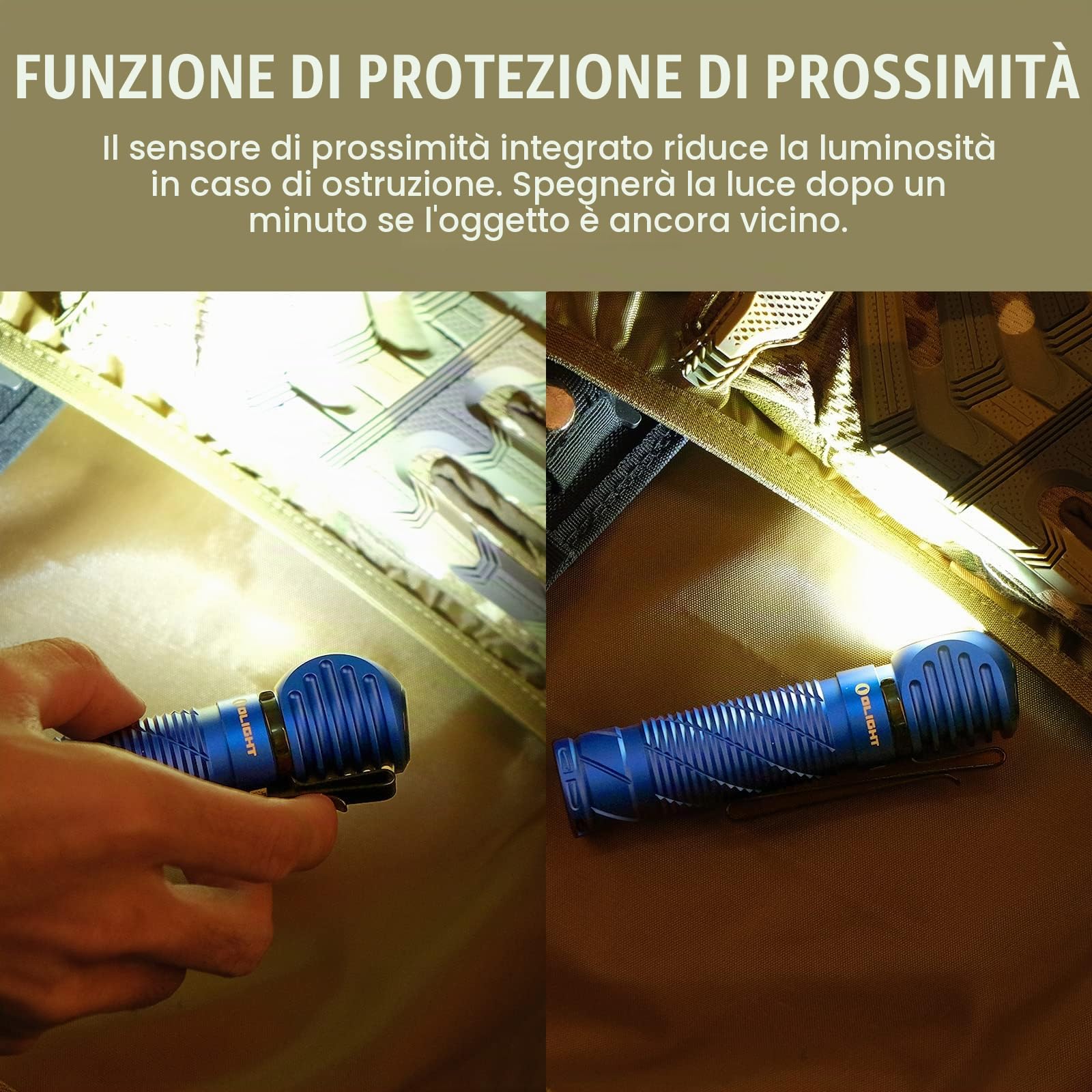 OLIGHT Perun 2 Torcia Frontale LED Ricaricabile 2500 Lumen 12 Giorni Max | 5 Modalità LED Bianca e Rossa Dimmerabile, USB Lampada Frontale Impermeabile IPX8, 150 Metros, Torcia da Testa Corsa, Deserto