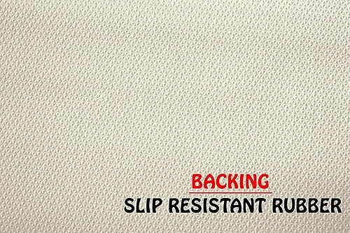 Miniatura 9 de Alfombra oriental roja de medallón persa, alfombra roja tradicional, antideslizante, parte trasera de goma, 2 x 7 pies, para pasillo