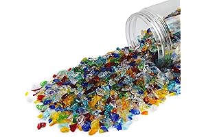 Glimmering Glass Chips for Resin Art Masterpieces