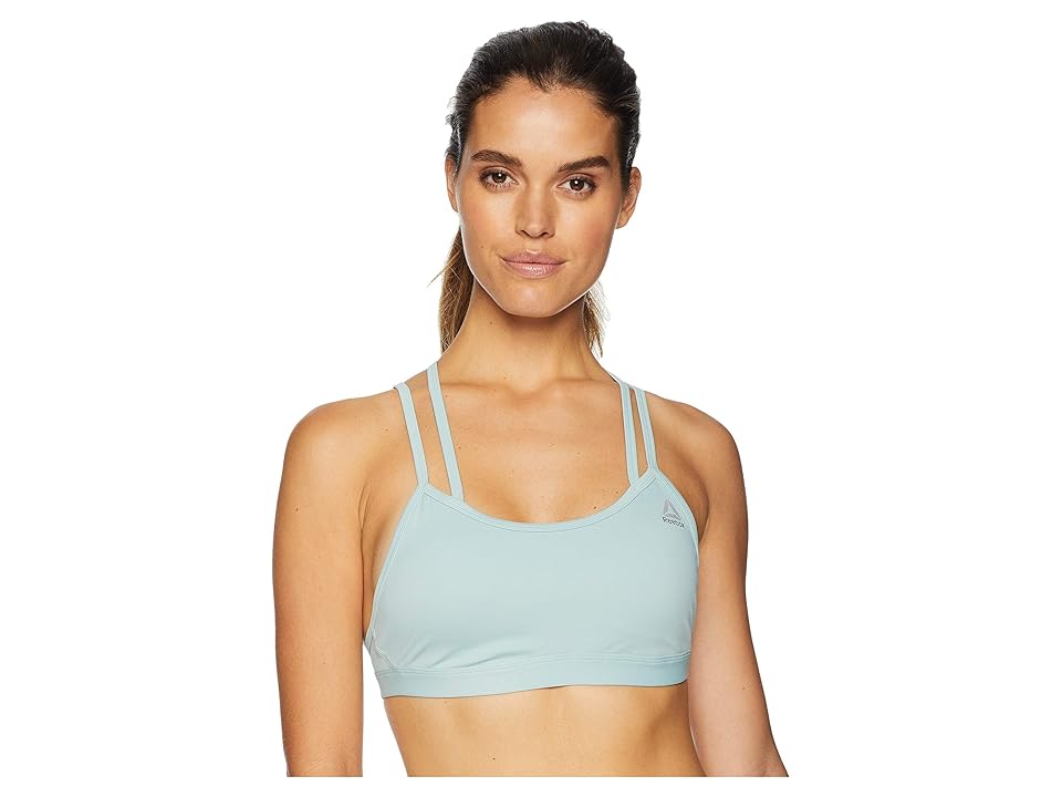 

Reebok Hero Strappy Padded Bra (Seaside Grey) Women's Bra