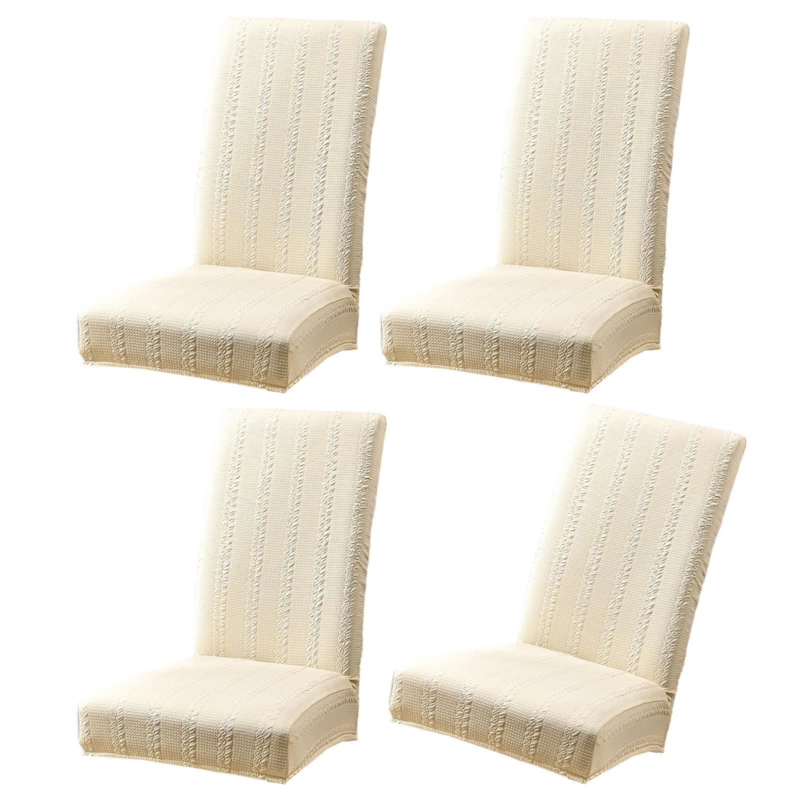 Xjdzineq Elastics Waterproofs Dining Chair Cover Stretch to Most Chairs Spill Resistant Polyester Slipcovers for Hotel Use Elastics Chair Slipcover