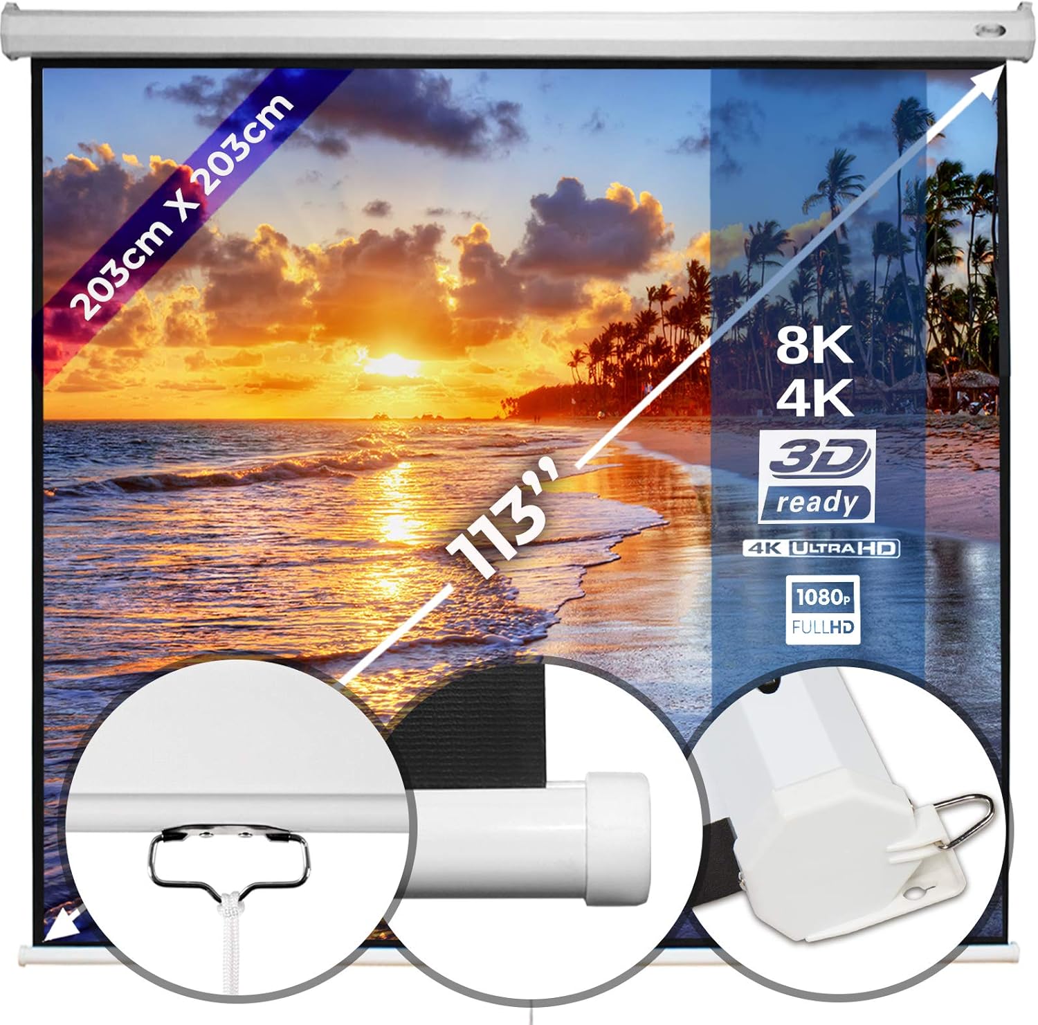 schermo video per proiettore