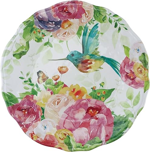 Miniatura 12 de UP ware Lovely Lemons - Juego de platos llanos de melamina, platos redondos para plato principal, pasta y ensalada, sin BPA, aptos para Limones