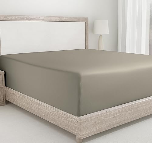 Miniatura 24 de California Design Den - Sábana ajustada con bolsillos profundos, suave, 400 hilos, satén de 100 % algodón, elástico que no se zafa, refrescantes