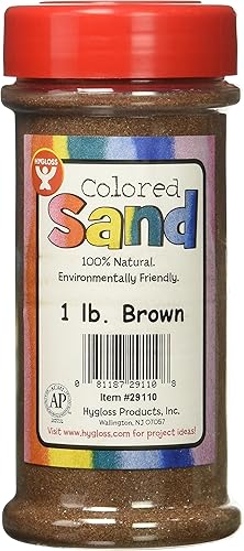 Hygloss Botella de arena de color, negro, 1 libra