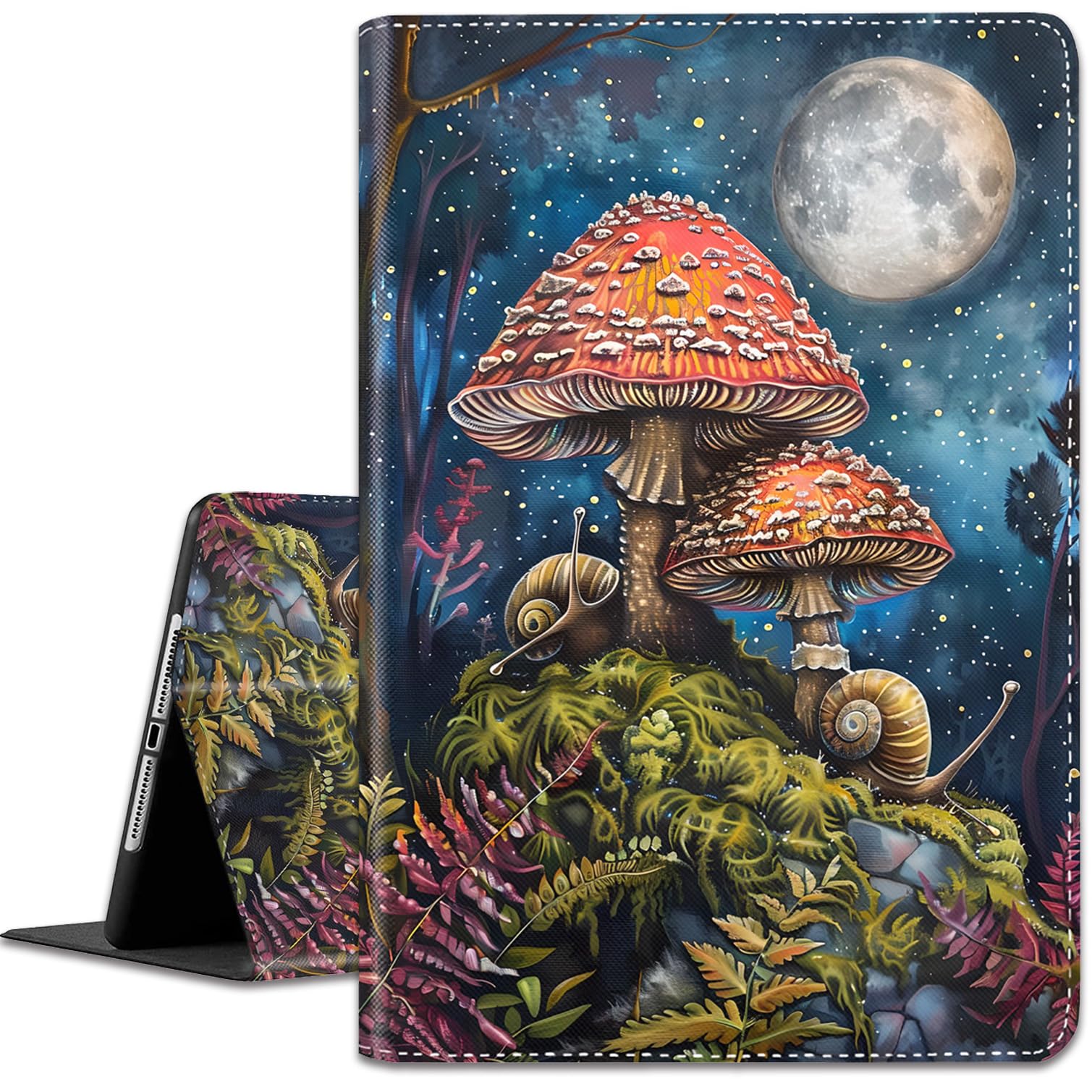 Case for iPad 9.7 5th/ 6th Gen (2017/2018)/ iPad Air 2/ Air 1, Multi-Angle PU Leather Holder Cover with Automatic Sleep/Wake Function for iPad 9.7