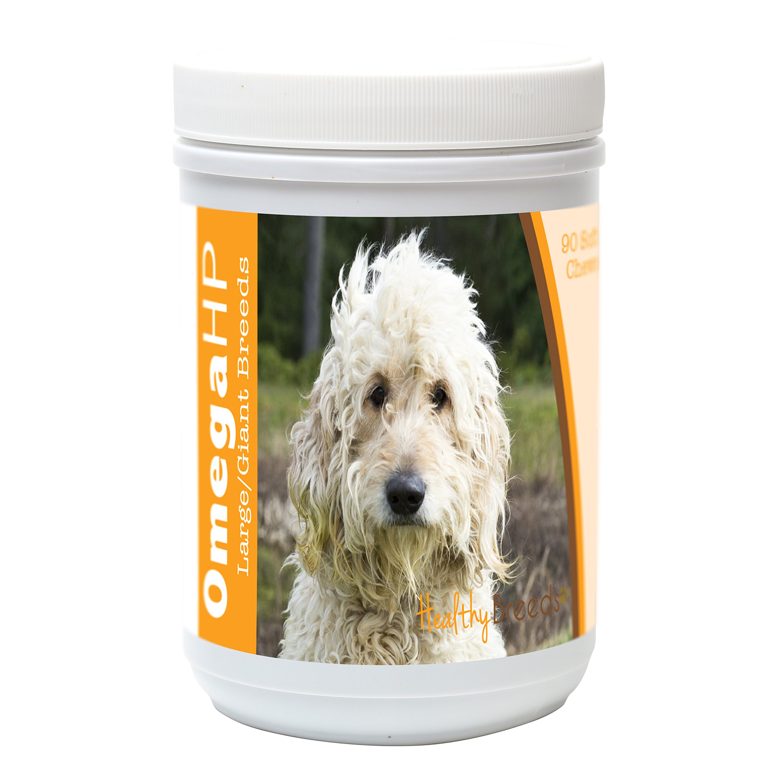 Healthy Breeds Goldendoodle Omega HP Fatty Acid Skin and Coat Support Soft Chews 90 Count