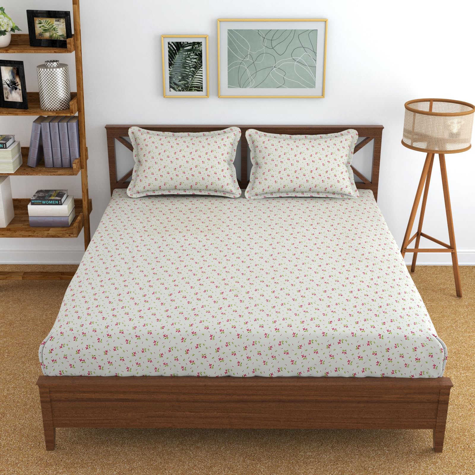 See full amazon price history chart for Comfesta Snow White Microfiber 210 TC Bed Sheet Printed (Double Bed with 2 Pillow Covers, King Size / 96 x 90 in / 8 x 7.5 ft, Floral, White, Pink & Green) Comfesta Snow White Microfiber 210 TC Bed Sheet Printed (Double Bed with 2 Pillow Covers, King Size / 96 x 90 in / 8 x 7.5 ft, Floral, White, Pink & Green) (B0C9D5JBLM) Amazon Price History, Amazon Price Tracker