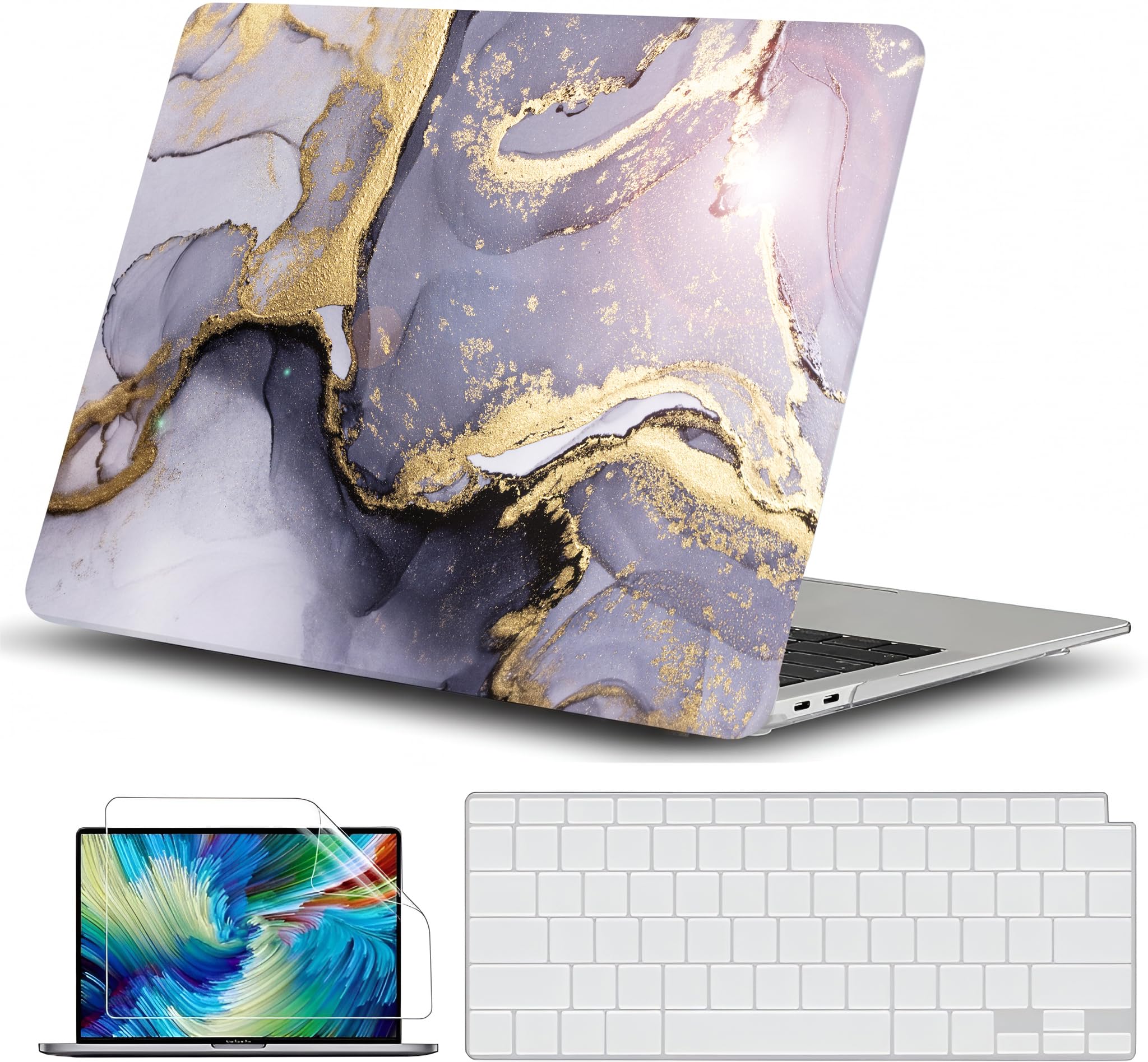 Carcasa MacBook Pro 14 resistente a arañazos con protector de teclado integrado 7