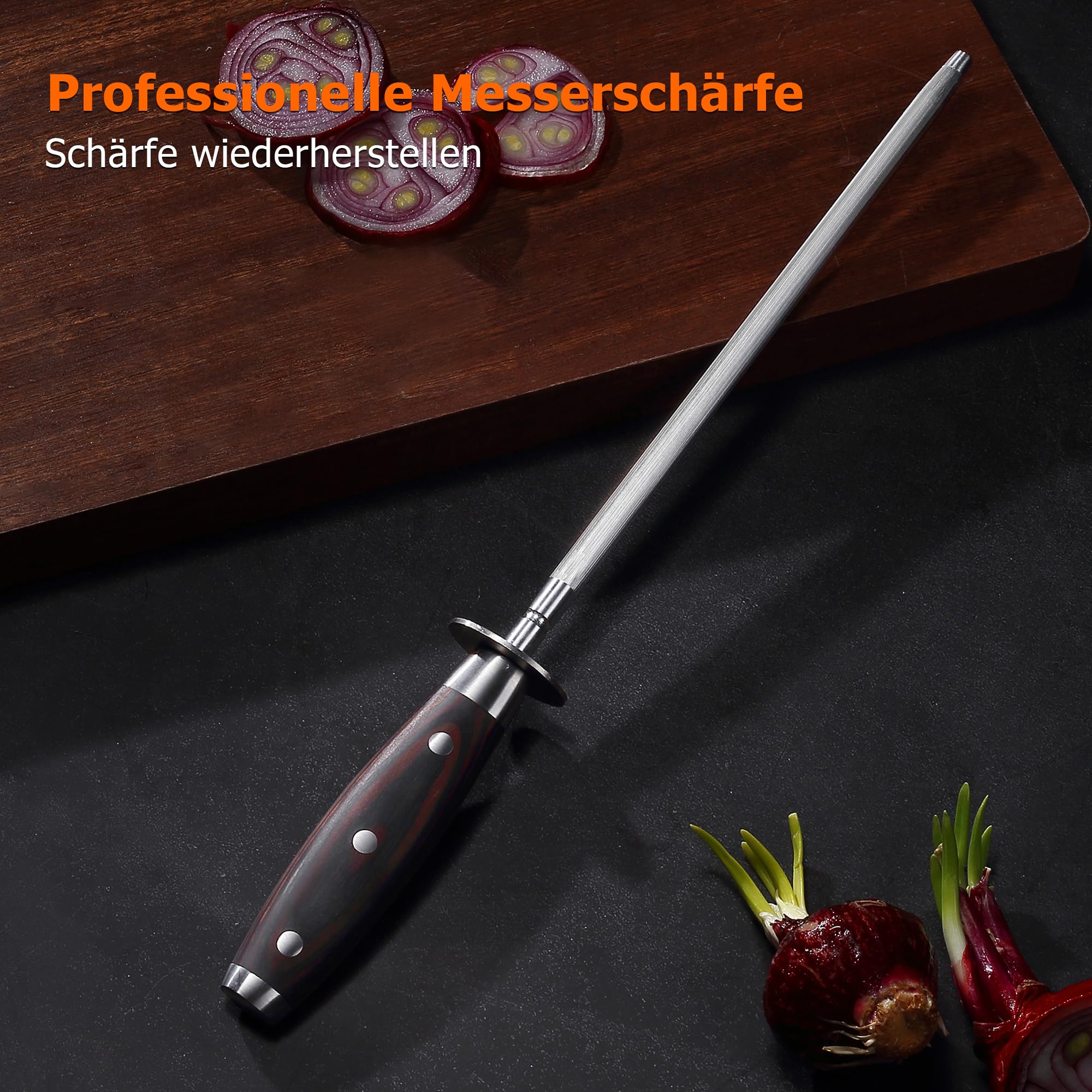 PAUDIN Razor Sharp Acier Humide Pour Couteaux Affûter 25 Cm Acier