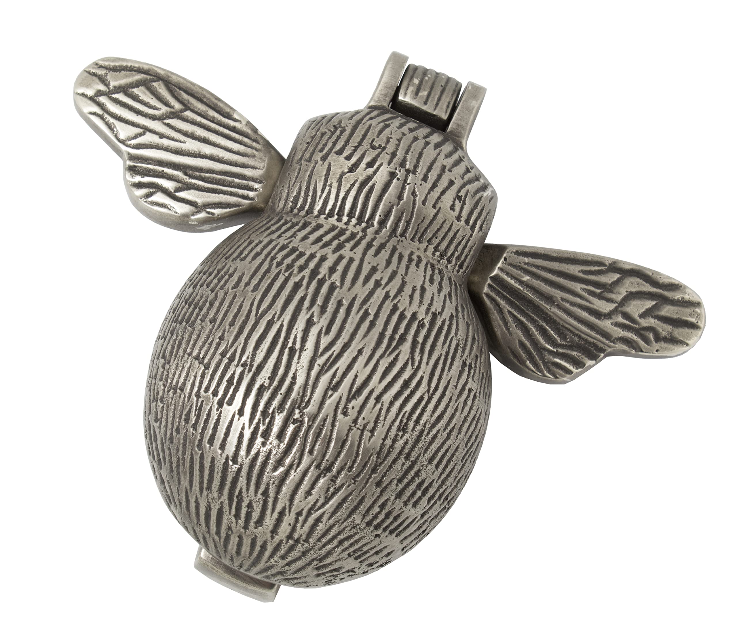 A.b Hardware Black Solid Brass Bumble Bee Door Knocker In A Pewter Finish - Animal Style Antique - Ab Hardware