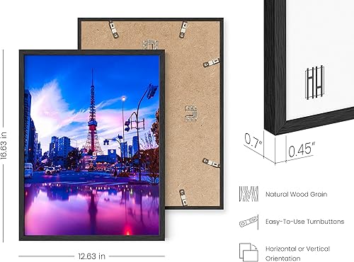 Miniatura 68 de RipGrip - Póster decorativo de estilo moderno (ciudad asiática con luces de neón), para decorar dormitorio o sala, de 12 x 16 pulgadas, sin marco