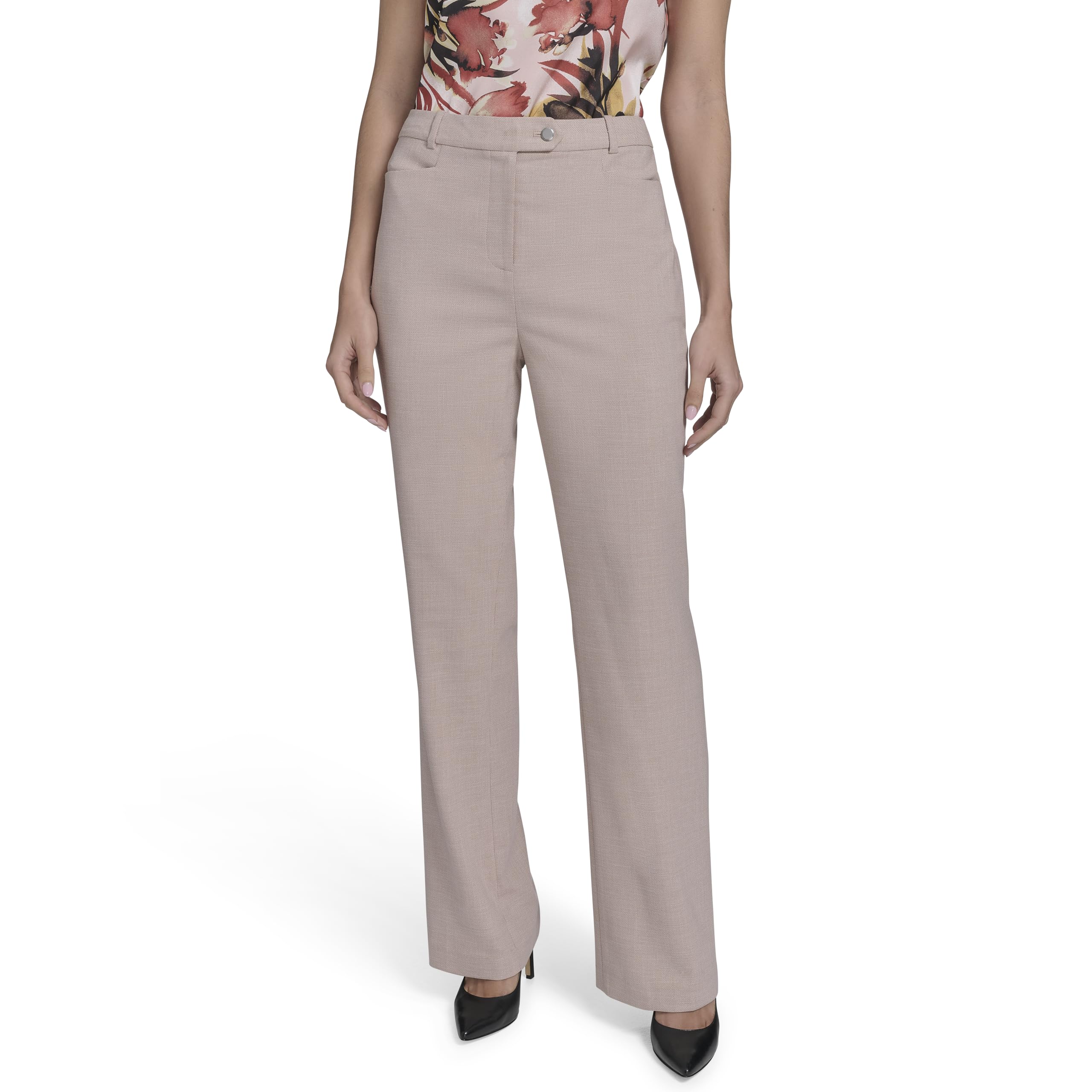 Calvin Klein Womens Suits Pant Pink Pepper Multi 8