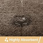 Brown Bath Mat 17"x24" – High-Density Microfiber Bathroom Mat, Small Non Slip Absorbent Washable Bath Mats for Bathroom, Soft Plush Floor Mat for Vanity