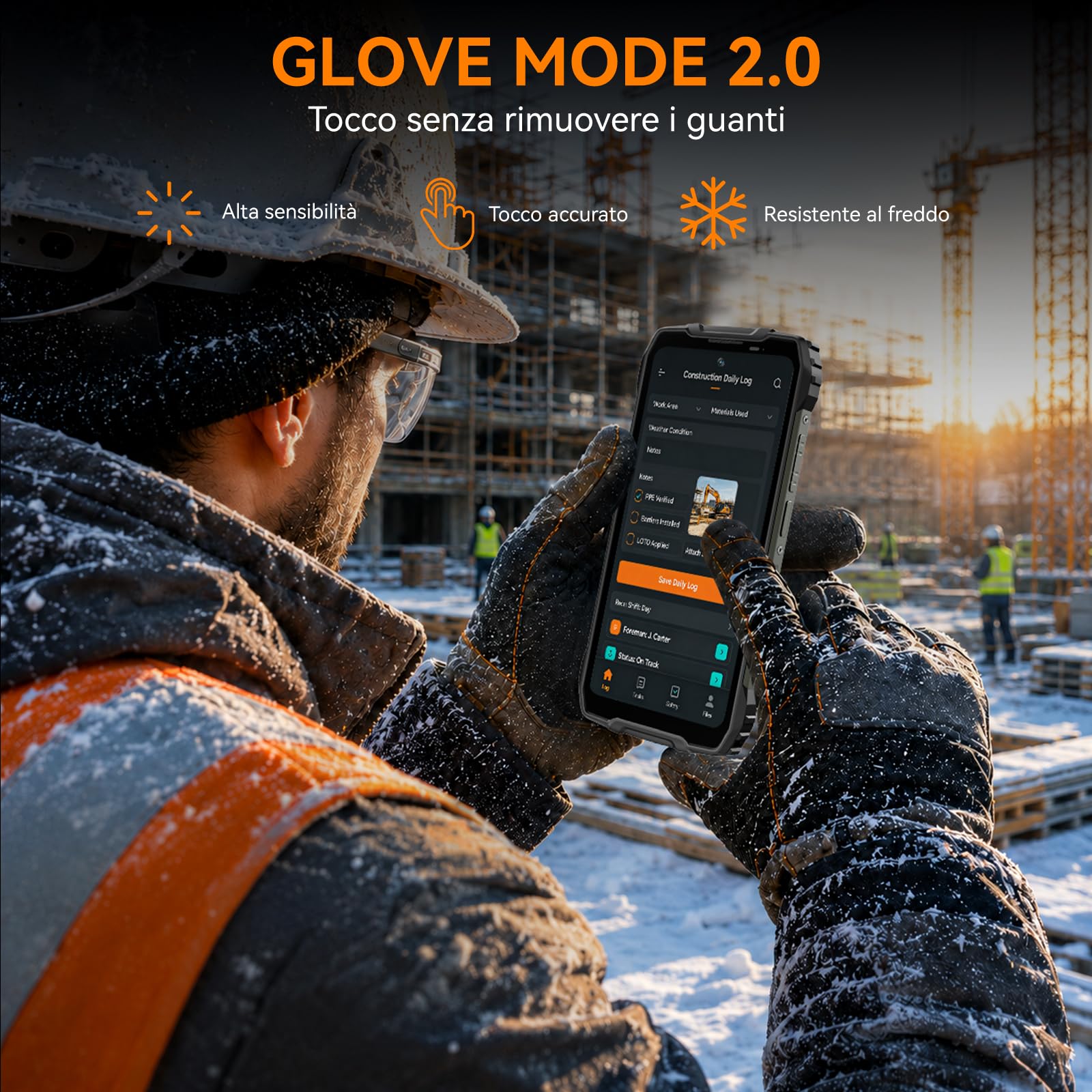 Blackview BL7000 Pro 5G Rugged Smartphone 7500mAh/750nits/20MP Night | 6,78" 120Hz, 32GB+256GB, Android 16 Telefono Indistruttibile per Muratori, Artigiani&Escursionisti,NFC/3 Anni Garanzia