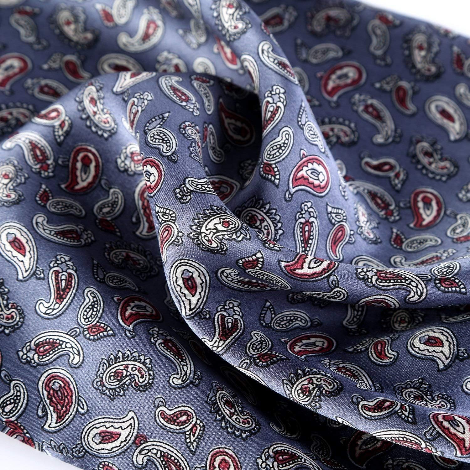 Foulard en Soie Vintage pour Homme, 100% Pure, Motif Classique, Double Couche, imprimé Gentleman