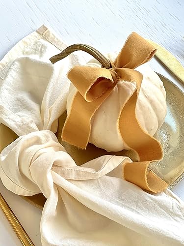 Miniatura 149 de Dark green 1 inch wide 5 yds frayed edges handmade cotton ribbon hand dyed for Rustic wedding invitation ties favors gift wrapping Party decor bows