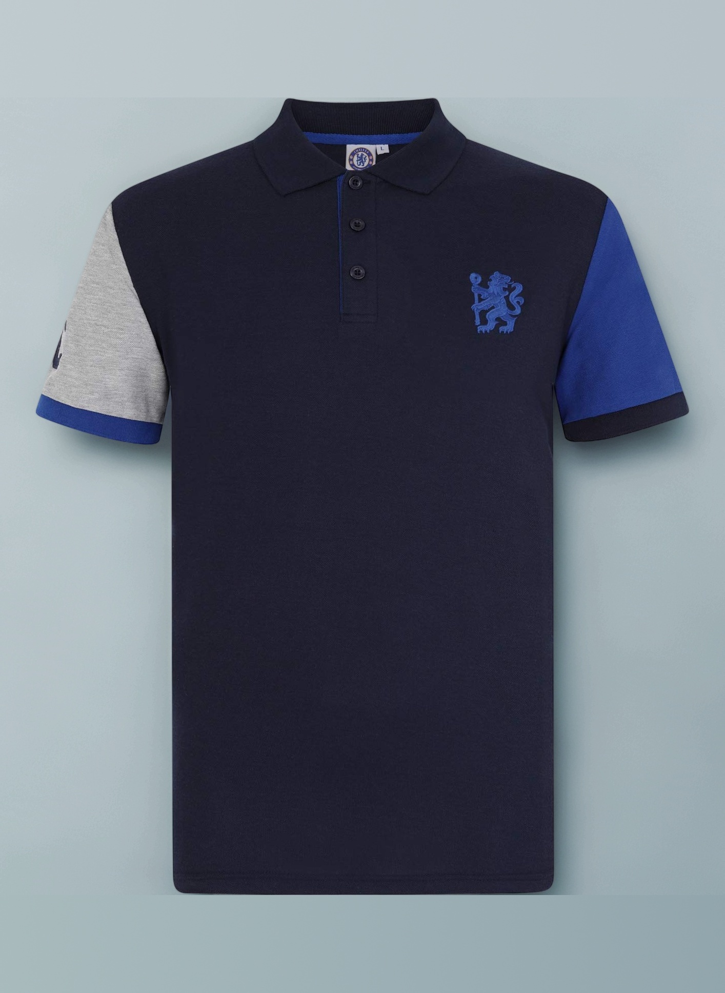 Chelsea Mens Polo Shirt Crest Official Football Gift