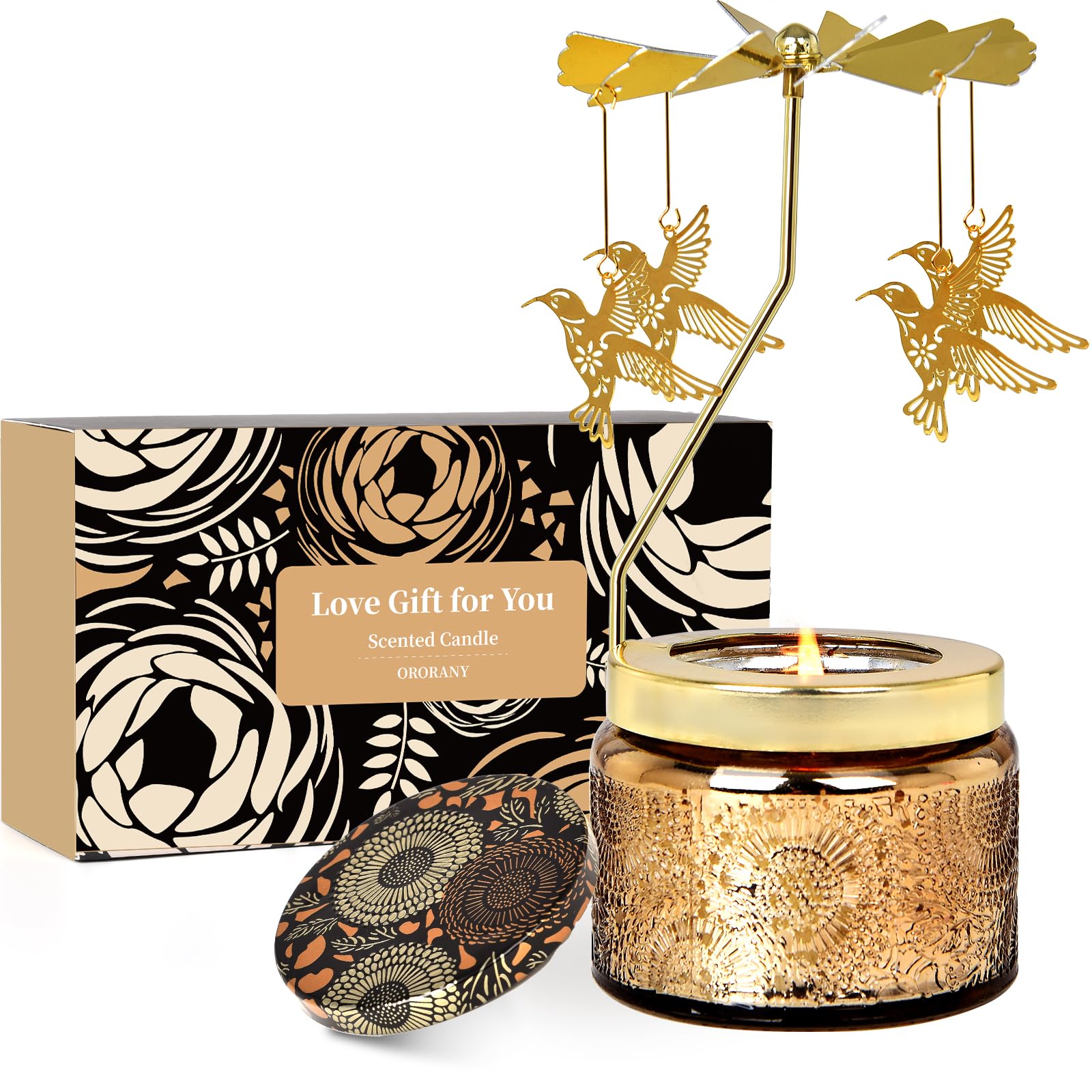 ORORANYHummingbird Gifts for Women, Aromatherapy Candle Birthday Gifts for Mom Grandma Wife Daughter Sister Girl, Unique Gifts for Her Scented Candle with Gift Box, Home Decor for Bedroom Living Room