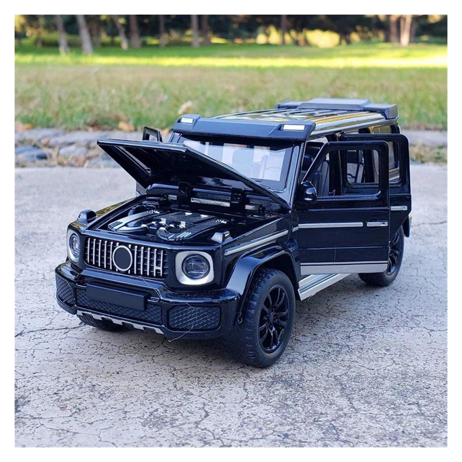 BANKOTO Diecast Car 1:32 For Benz G700 Diecast Car Model Off Road Ornaments Vehicle Collectible Model(Black)