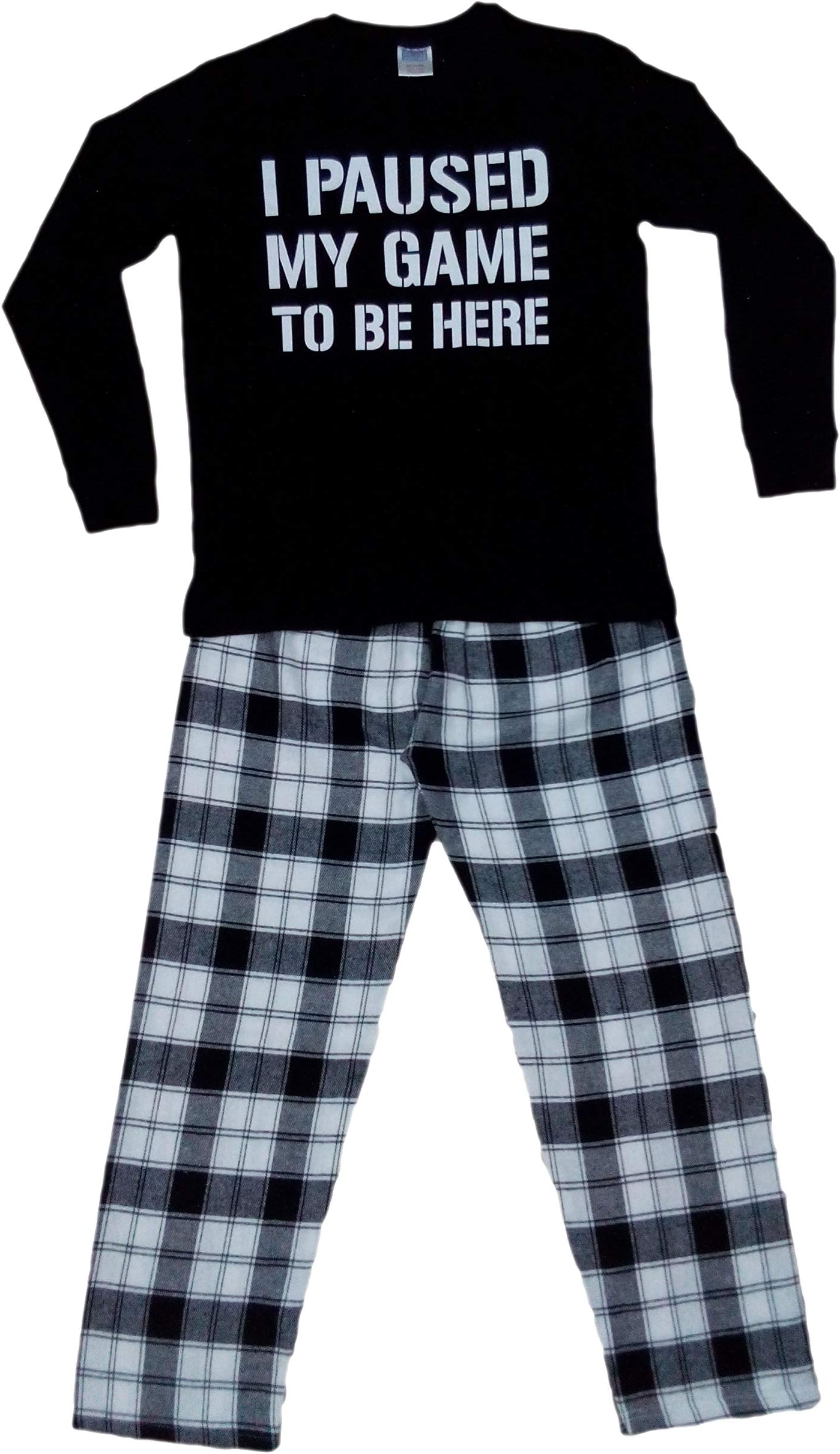 ThePyjamaFactory Brand Boys I Paused My Game to Be Here Gaming Woven Long Pyjamas