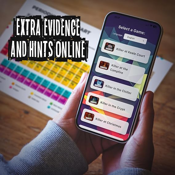 Murder Mystery Game - Detective Killer Case Files - Date Night, Party Groups - Unsolved Cryptic Games - Killer In The Crypt