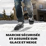 Yaktrax Pro Heavy Duty Traction Hiking Cleats, Durable Rubber Strap & Strong 1.4mm Stainless Steel Coils, Provides Traction In Ice & Snow, Black, Large, EU Shoe Size 44-46 - 4