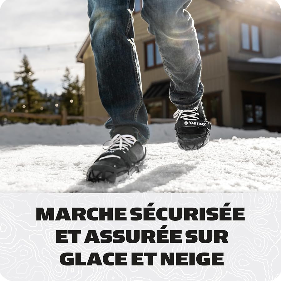 Yaktrax - Crampons d'appoint avec courroie de sécurité SnowTrax - CHAP