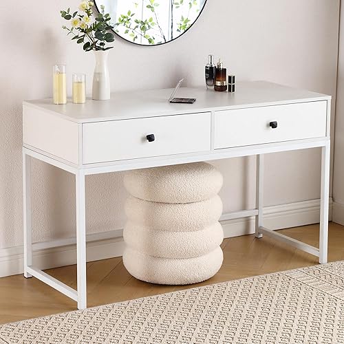 Miniatura 64 de ONEVOG Otomana redonda de almacenamiento, mesa otomana pequeña de 20 pulgadas con tapa extraíble, taburetes de tela de lino suave para sofá, asiento