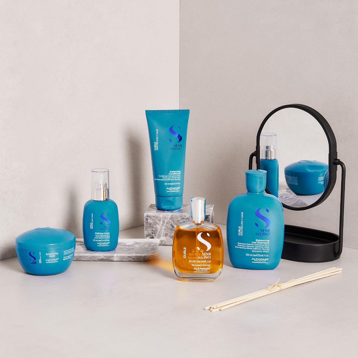 Alfaparf Milano Semi Di Lino Curl Defining Cream - Hair Styling Curl Activator - Replenishes Hair Hydration with Flaxseed Oil & Vitamin E - Lightweight, Vegan Hair Care (4.23 oz) - Image 7