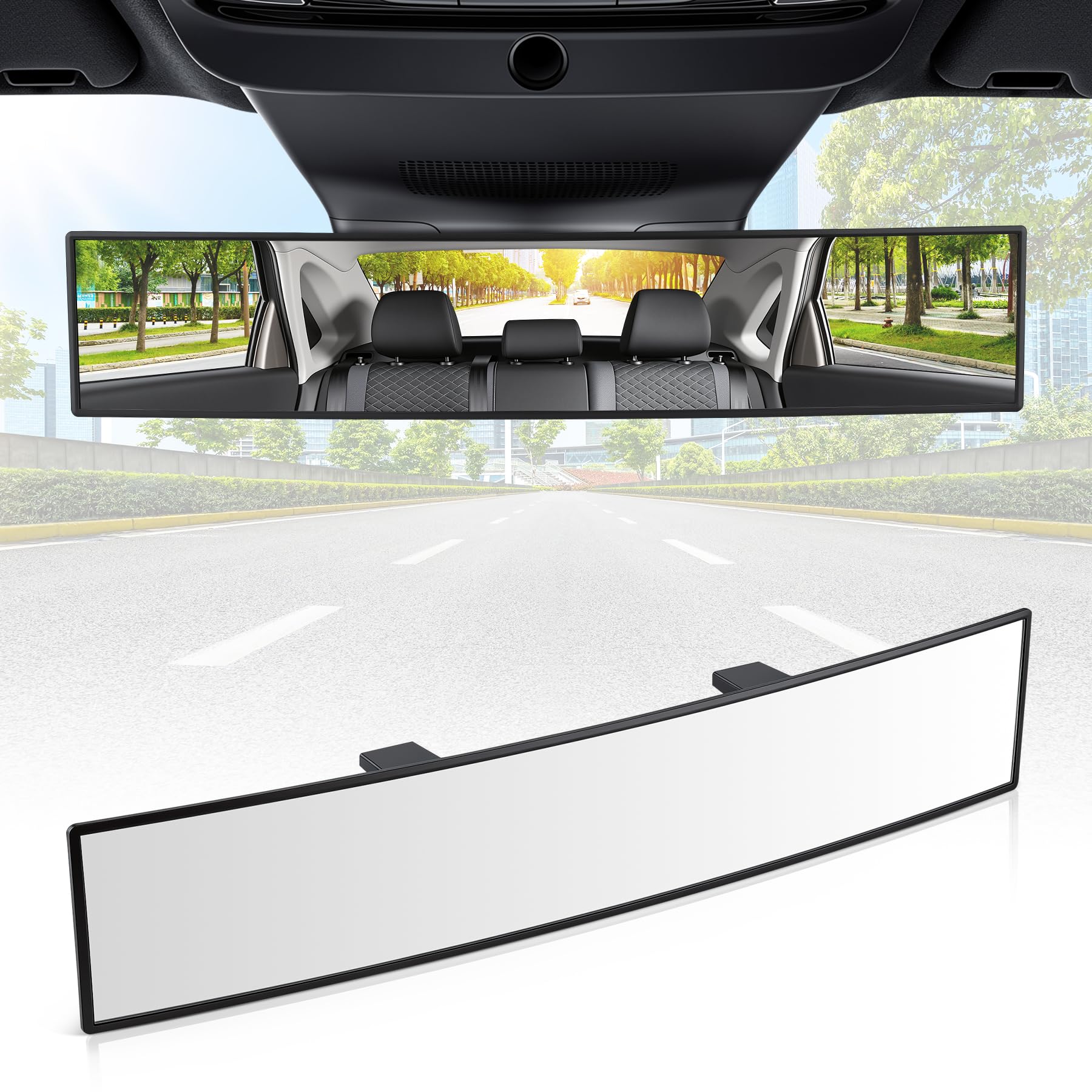 SINGARO 16' Panoramic Convex Rearview Mirror