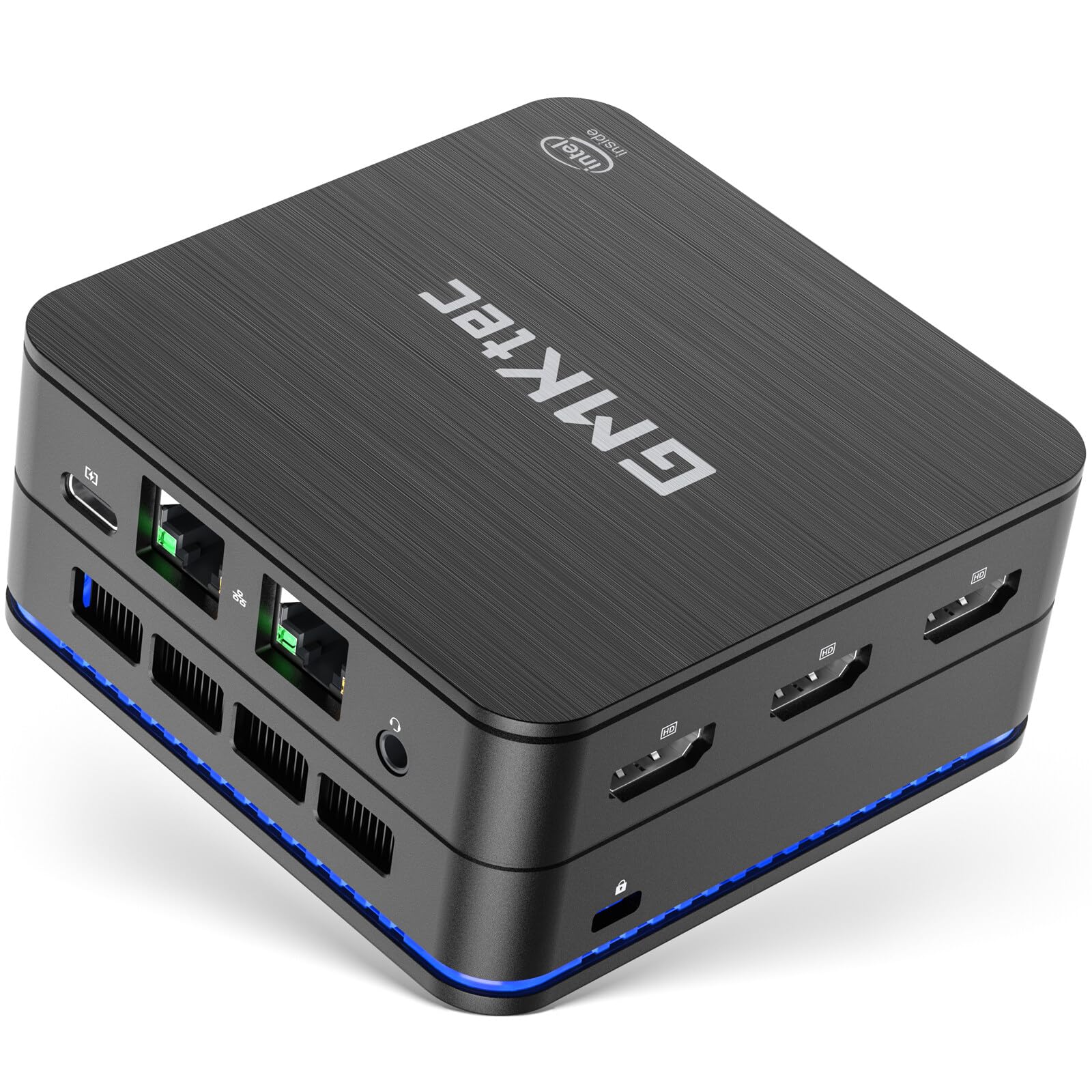 LabymosGMKtec KB7 High Performance Mini Host N6005 Dual Ethernet Industrial Control Host Colorful Light with WIFI6 Game Office MiniPC